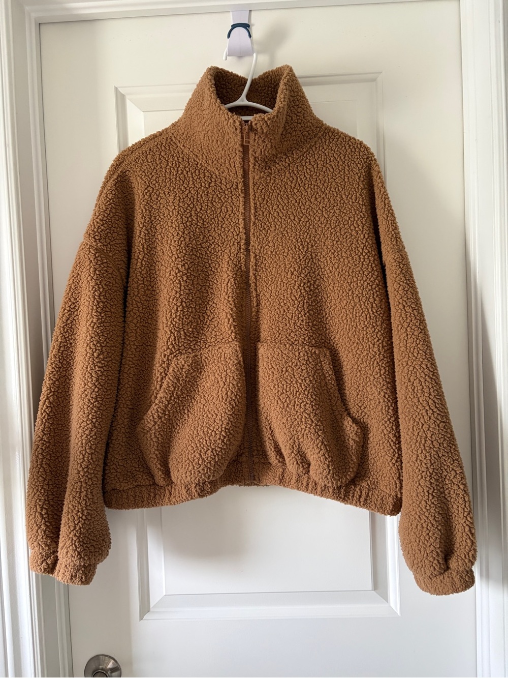3/$60 Old Navy Teddy Sherpa Zip Jacket in Camel Brown